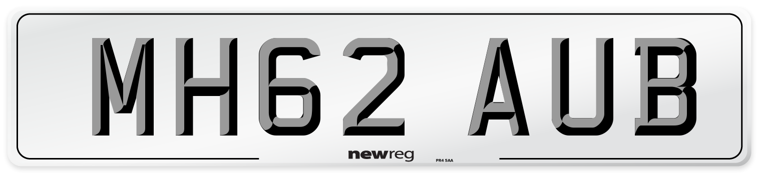 MH62 AUB Number Plate from New Reg